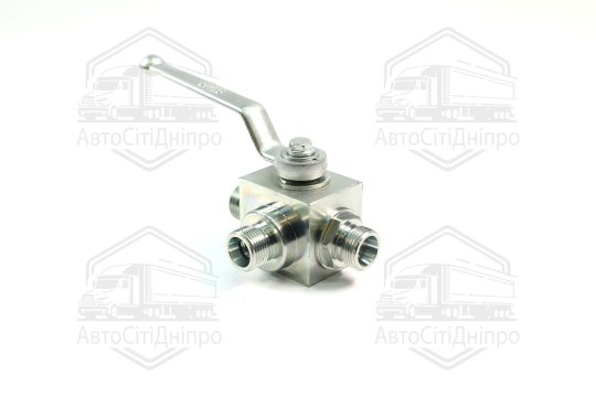 Кран кульовий гідравл. 3-х ходовий S24хS24хS24 (М20*1,5-М20*1,5-М20*1,5) (ТМ JUBANA