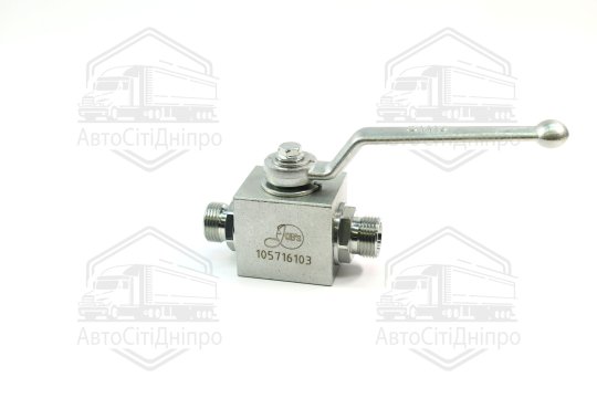 Кран кульовий гідравл. 3-х ходовий S24хS24хS24 (М20*1,5-М20*1,5-М20*1,5) (ТМ JUBANA