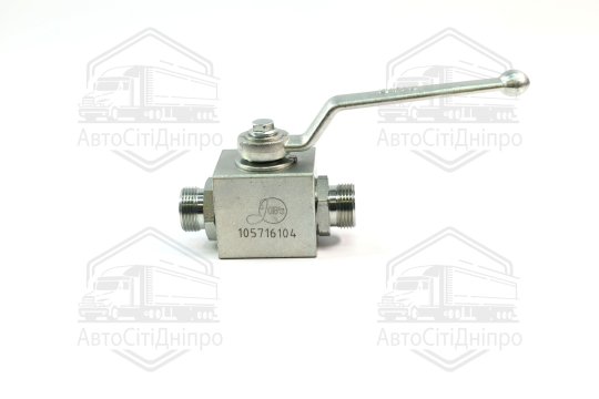 Кран кульовий гідравл. 3-х ходовий S27-S27-S27 (М22х1,5-М22х1,5-М22х1,5) (ТМ JUBANA