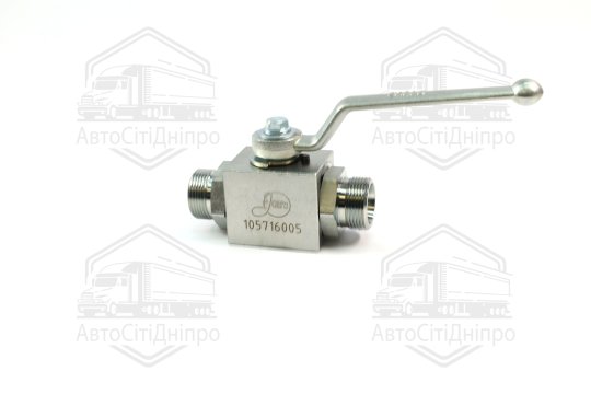 Кран кульовий гідравлічний 2-х ходовий S32-S32 (М27х1,5-М27х1,5) (ТМ JUBANA)