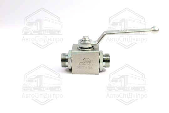 Кран кульовий гідравл. 3-х ходовий S32-S32-S32 (М27х1,5-М27х1,5-М27х1,5) (ТМ JUBANA