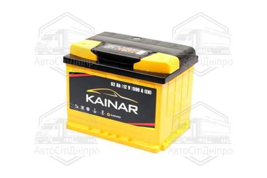 Акумулятор   62Ah-12v KAINAR (242х175х190),L,EN590