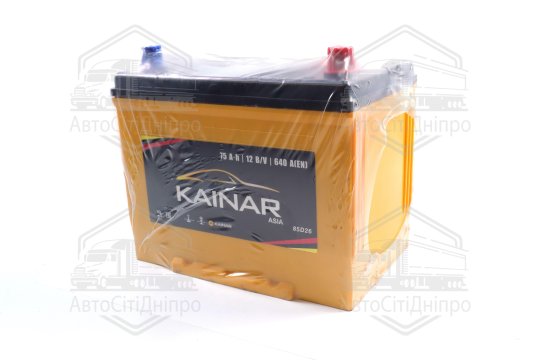 Акумулятор 75Ah-12v KAINAR Asia (258x173x220),R,EN640 Азія