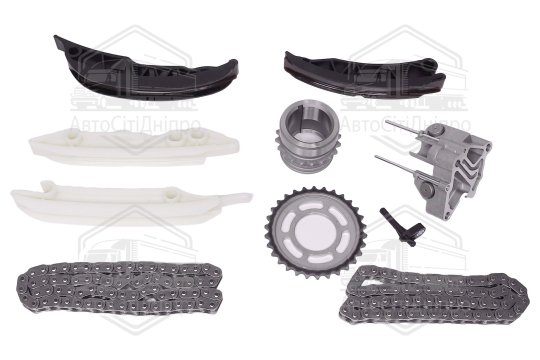 Комплект ланцюгів ГРМ і ПНВТ з шестернями BMW M47/M57 66 и 74 ланки (вир-во KS)