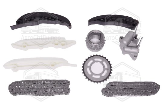 Комплект ланцюгів ГРМ і ПНВТ з шестернями BMW M47/M57 66 и 74 ланки (вир-во KS)
