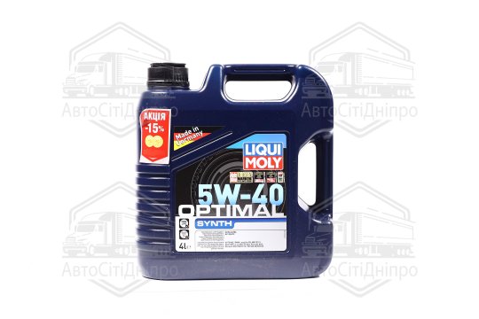 Олива моторна Liqui Moly OPTIMAL SYNTH 5W-40 (Каністра 4л)
