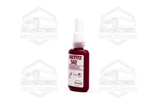 Фіксатор різьби Loctite 542 анаеробний, середньої міцності для різьби до 3/4" 50мл