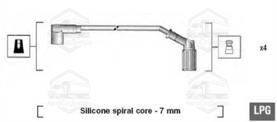Комплект дротів запалювання (вир-во Magneti Marelli кор.код. MSQ0079)