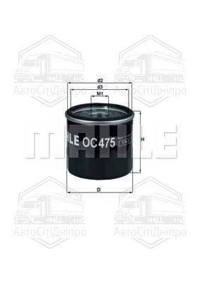 Фільтр масляний двигуна FIAT DOBLO, PUNTO II 1.9 JTD 01- (вир-во KNECHT-MAHLE)