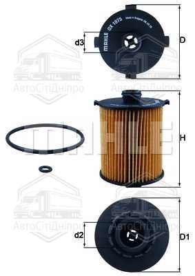 Фільтр масляний двигуна VAG 1.2-1.4 TSI 07- (вир-во KNECHT-MAHLE)