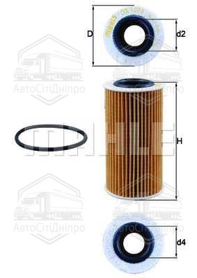 Фільтр масляний двигуна VAG 1.2-1.4 TSI 07- (вир-во KNECHT-MAHLE)