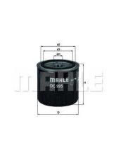 Фільтр масляний двигуна (вир-во Knecht-Mahle)