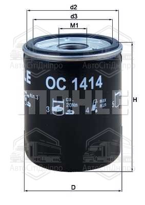 Фільтр масляний двигуна BMW (вир-во Knecht-Mahle)