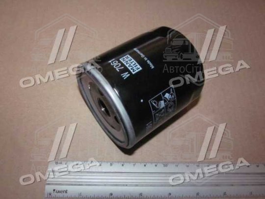 Фільтр масляний двигуна MAZDA 3, 6 1.5-2.2 D, 1.8-2.0 MZR 02- (вир-во MANN)