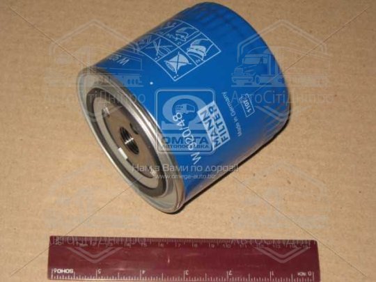 Фільтр масляний двигуна NISSAN PATHFINDER, NAVARA 2.5 dCi 05- (вир-во MANN)