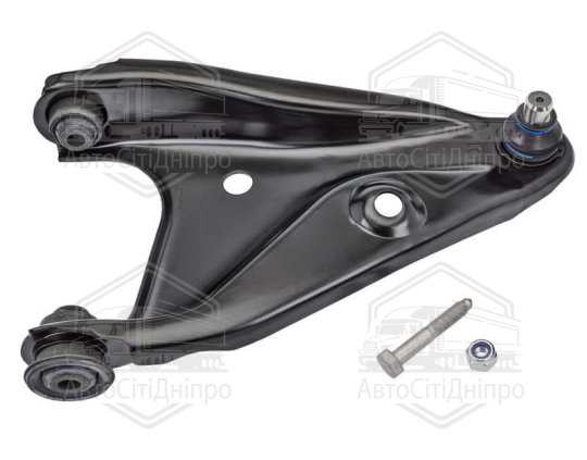 Важіль DACIA LOGAN, SANDERO 04- перед. міст праворуч низ (Вир-во MEYLE)