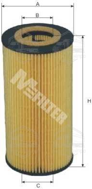 Фільтр масляний двигуна BMW 325TD,525TDS,725TDS (вир-во M-filter)
