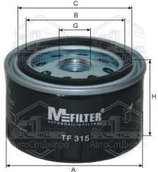 Фільтр масляний двигуна DACIA, RENAULT (вир-во M-Filter)