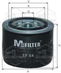 Фільтр масляний двигуна VOLVO (вир-во M-filter)