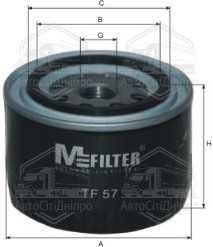 Фільтр мастильний ВАЗ 2101-07, 2108-2110, 2121, 2123 (вир-во  M-filter)