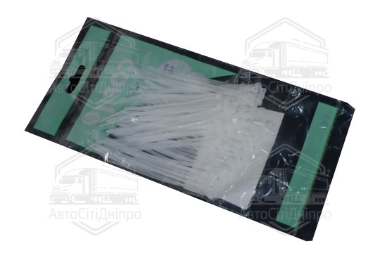 Хомут пластиковий 2,5 х100мм. білий (100шт) (Cofil)