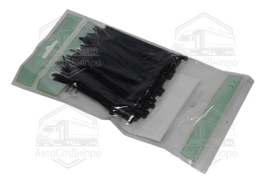 Хомут пластиковий 2,5 х100мм. чорний (100шт) (Cofil)