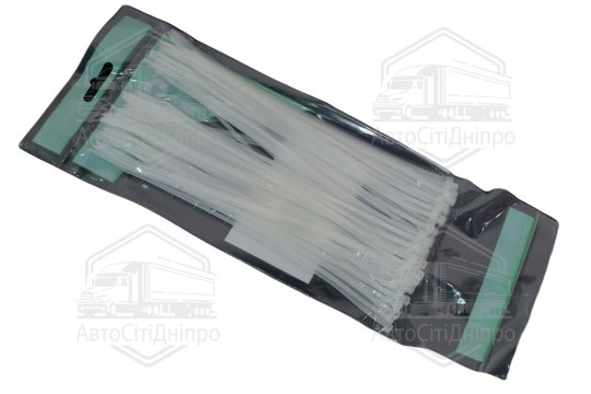 Хомут пластиковий 2,5 х200мм. білий (100шт) (Cofil)