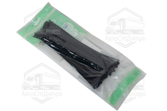 Хомут пластиковий 2,5 х200мм. чорний (100шт) (Cofil)