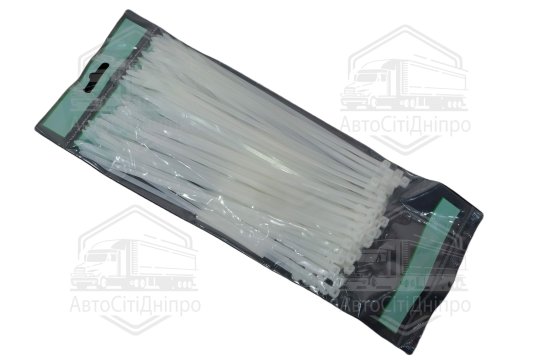 Хомут пластиковий 3,6 х200мм. білий (100шт) (Cofil)
