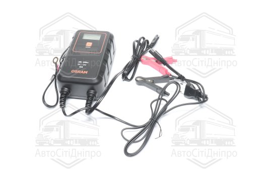 Зарядний пристрій 6Amps 6/12V (до 110 ah) (вир-во OSRAM)