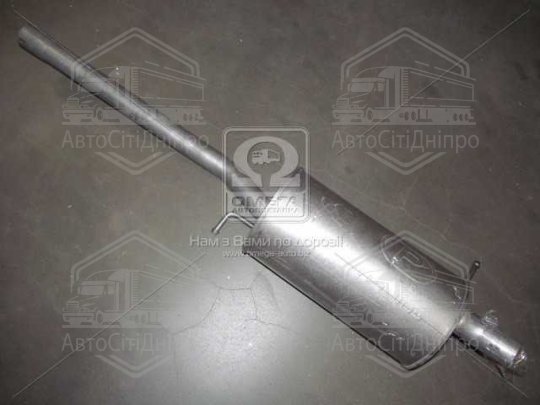 Глушник задн. (ое 2K0253609M) VW CADDY III 1.6 (вир-во Polmostrow)