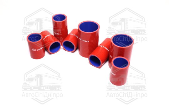 Патрубок радіатора Т 150 (СИЛІКОН червоний, к-кт 8 шт.)