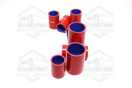 Патрубок радіатора Т 150 (СИЛІКОН червоний, к-кт 8 шт.)
