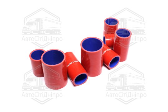 Патрубок радіатора Т 150 (СИЛІКОН червоний, к-кт 8 шт.)