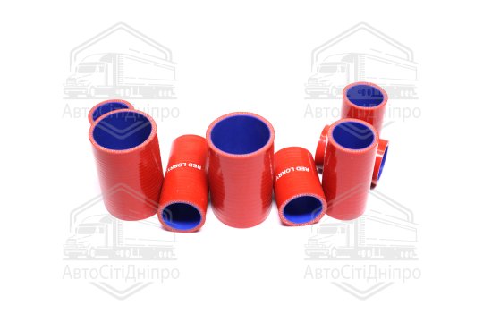 Патрубок радіатора Т 150 (СИЛІКОН червоний, к-кт 8 шт.)