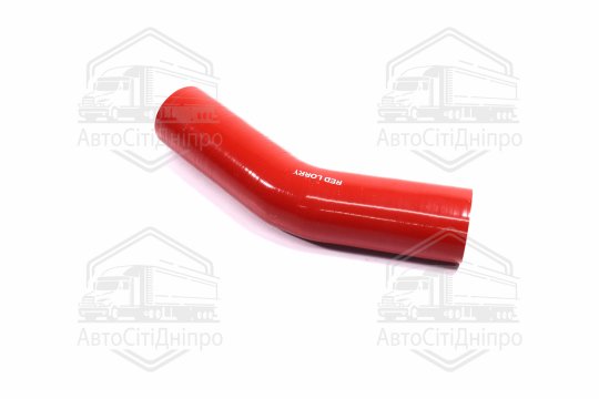 Патрубок радіатора ЗІЛ 130,131 нижній (СИЛІКОН червоний, D=50 мм, L=310 мм)