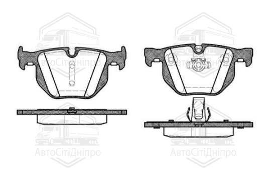 Колодка гальм. диск. BMW 325, 330,335 (E90-93) 05 - задн. (вир-во REMSA)