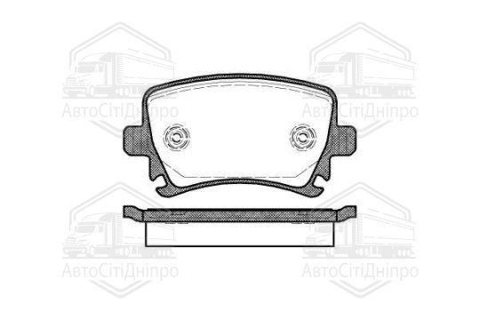Колодка гальм. диск. AUDI A4, SEAT, SKODA, VW задн. (вир-во REMSA)