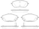 Колодка гальм. диск. TOYOTA AURIS 1.3-2.0 2012-, COROLLA 1.33-1.8 2013 - передн. (вир-во REMSA)