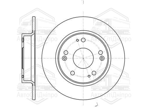 Диск гальмівний HONDA CIVIC VII 1.3-2.2 06- задн. (вир-во REMSA)