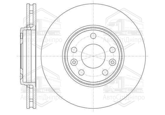 Диск гальмівний RENAULT LAGUNA 2.0 07-,GRAND SCENIC 1.2-2.0 09-,MEGANE III 09-передн. (вир-во REMSA)