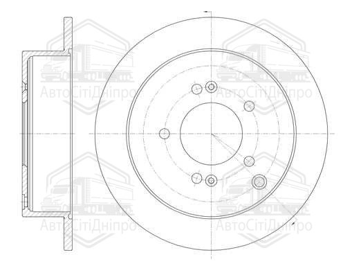 Диск гальмівний HYUNDAI SANTA FE TUCSON 01 - задн. (вир-во REMSA)