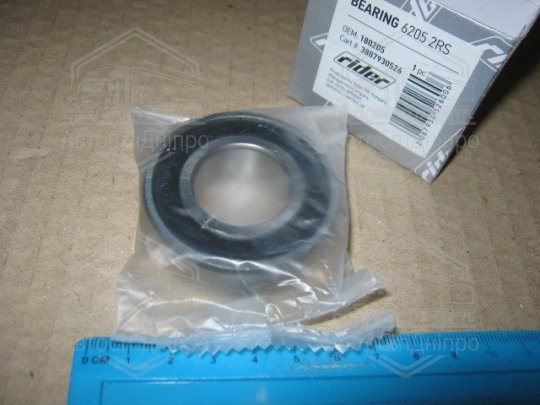 Підшипник 180205 (6205 2RS) КПП ЗІЛ, УРАЛ, двиг. Т-150 (RIDER)
