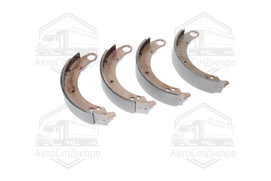 Колодка гальм. ГАЗ 3110 задн. компл. (2 з довгими + 2 короткими накл.) (RIDER)