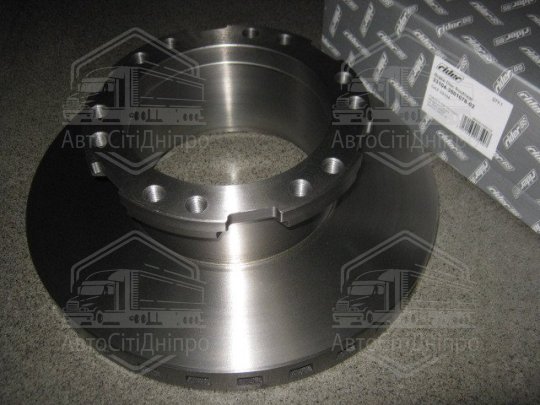 Диск гальмівний ГАЗ 33104 Валдай передній/задній (RIDER)