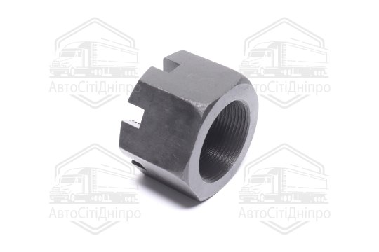 Гайка М33х1, 5 пальця реакт. КАМАЗ, Краз корончатий. Н=32-33 мм. фосфотиров. (RIDER)