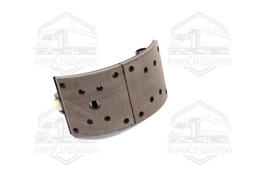 Колодка гальм. МАЗ 5440 передн. ліва з накл. у зб. (RIDER)