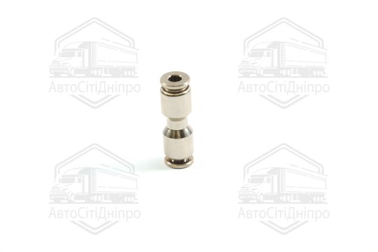 З'єднувач пневматичний цанговий прямий 4х4 сталевий (RIDER)