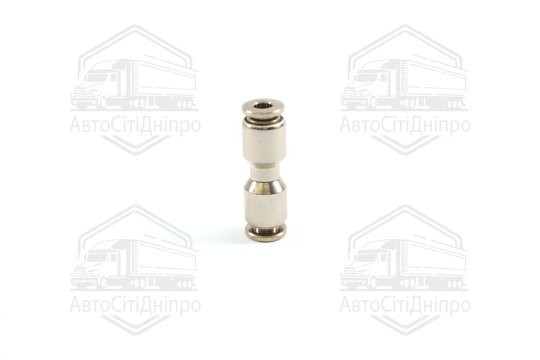 З'єднувач пневматичний цанговий прямий 4х4 сталевий (RIDER)