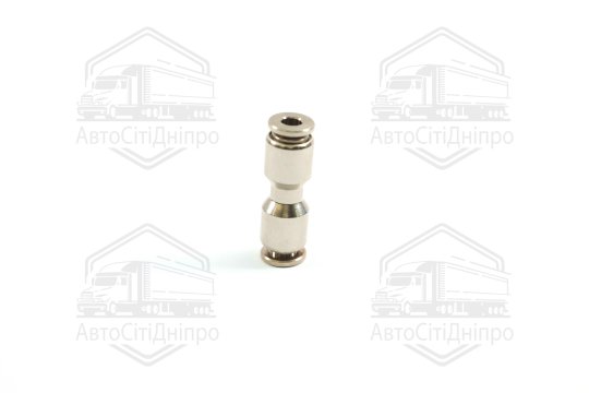 З'єднувач пневматичний цанговий прямий 4х4 сталевий (RIDER)